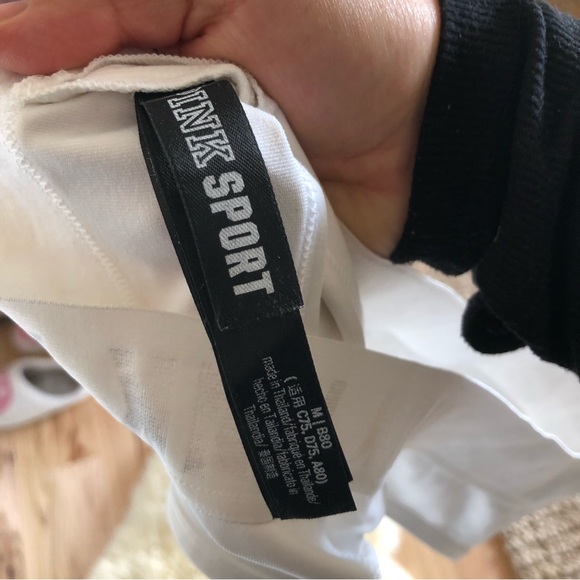 White PINK Sports Bra - Picture 7 of 7